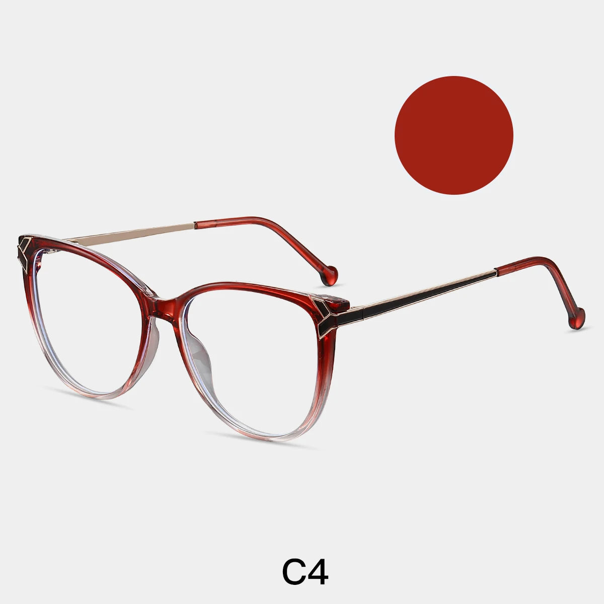 نظارات واقية من الضوء الأزرق على شكل فراشة مربعة