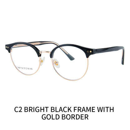 نظارات عمل دائرية خفيفة الوزن بتصميم كلاسيكي، مناسبة للمسافات الطويلة.