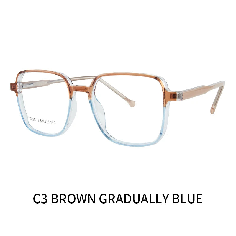 نظارات طبية مربعة يدوية الصنع لعلاج قصر النظر