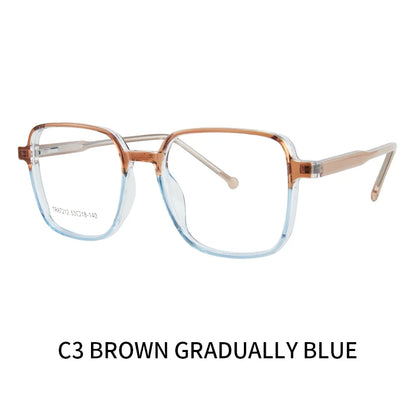 نظارات طبية مربعة يدوية الصنع لعلاج قصر النظر