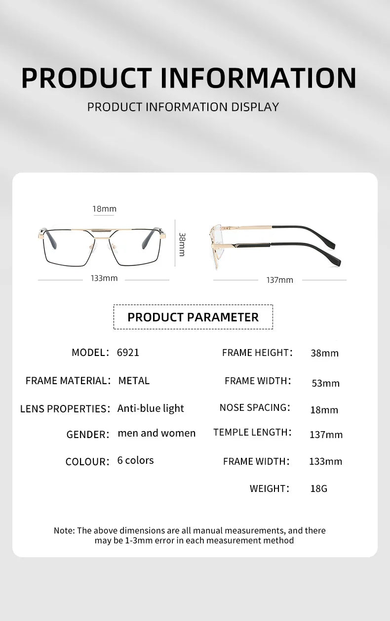 Korean Aviator Photochromic Blue Light Glasses