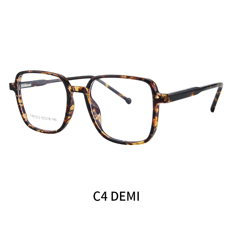 نظارات طبية مربعة يدوية الصنع لعلاج قصر النظر