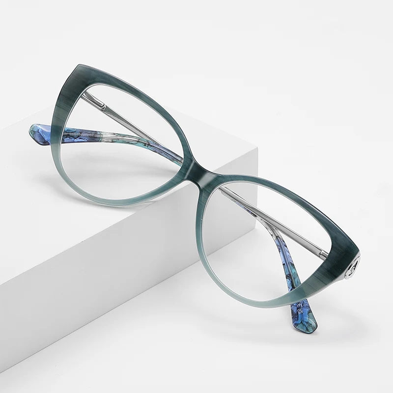 نظارات متعددة البؤر مربعة الشكل مصنوعة يدويًا بتقنية فوتوكرومية