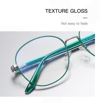 نظارات معدنية دائرية متدرجة اللون متغيرة اللون