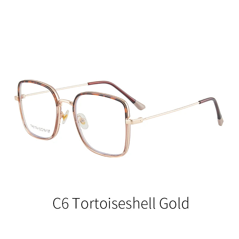 نظارات متعددة الأضلاع متدرجة اللون حساسة للضوء الأزرق