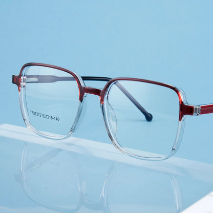 نظارات طبية مربعة يدوية الصنع لعلاج قصر النظر