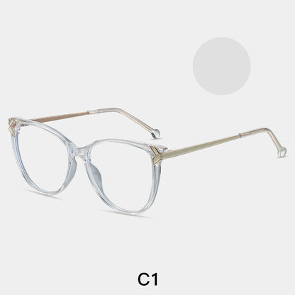 نظارات واقية من الضوء الأزرق على شكل فراشة مربعة