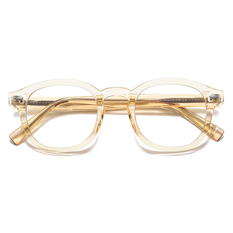 نظارات كورية دائرية متغيرة اللون تدريجيًا