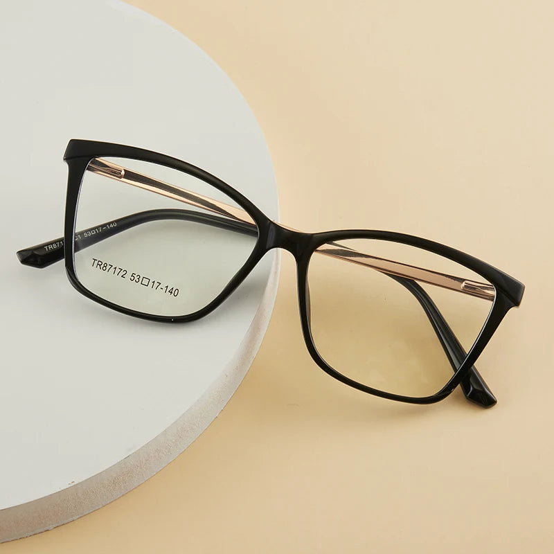 نظارات فراشة مربعة متعددة البؤر مصنوعة من الأسيتات