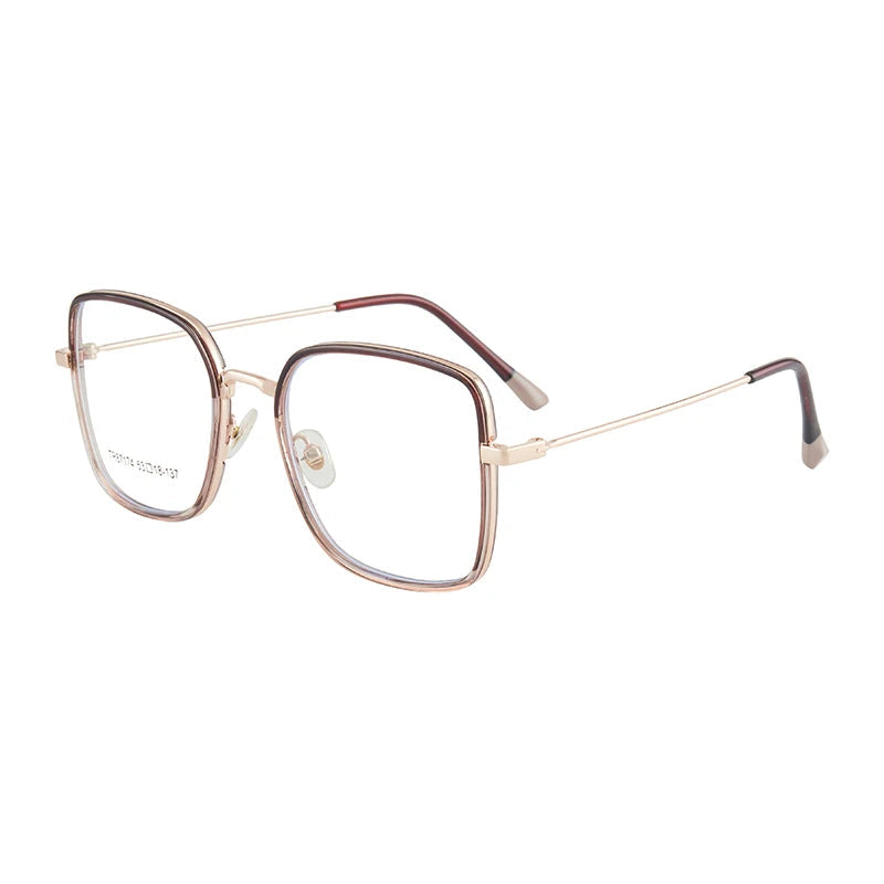 نظارات متعددة الأضلاع متدرجة اللون حساسة للضوء الأزرق