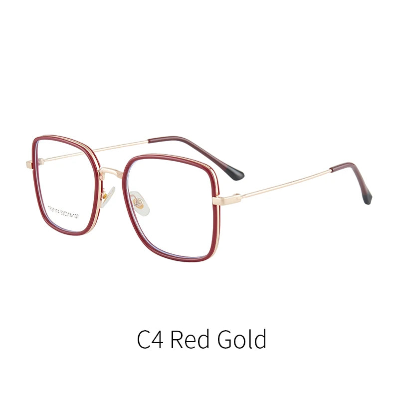 نظارات متعددة الأضلاع متدرجة اللون حساسة للضوء الأزرق