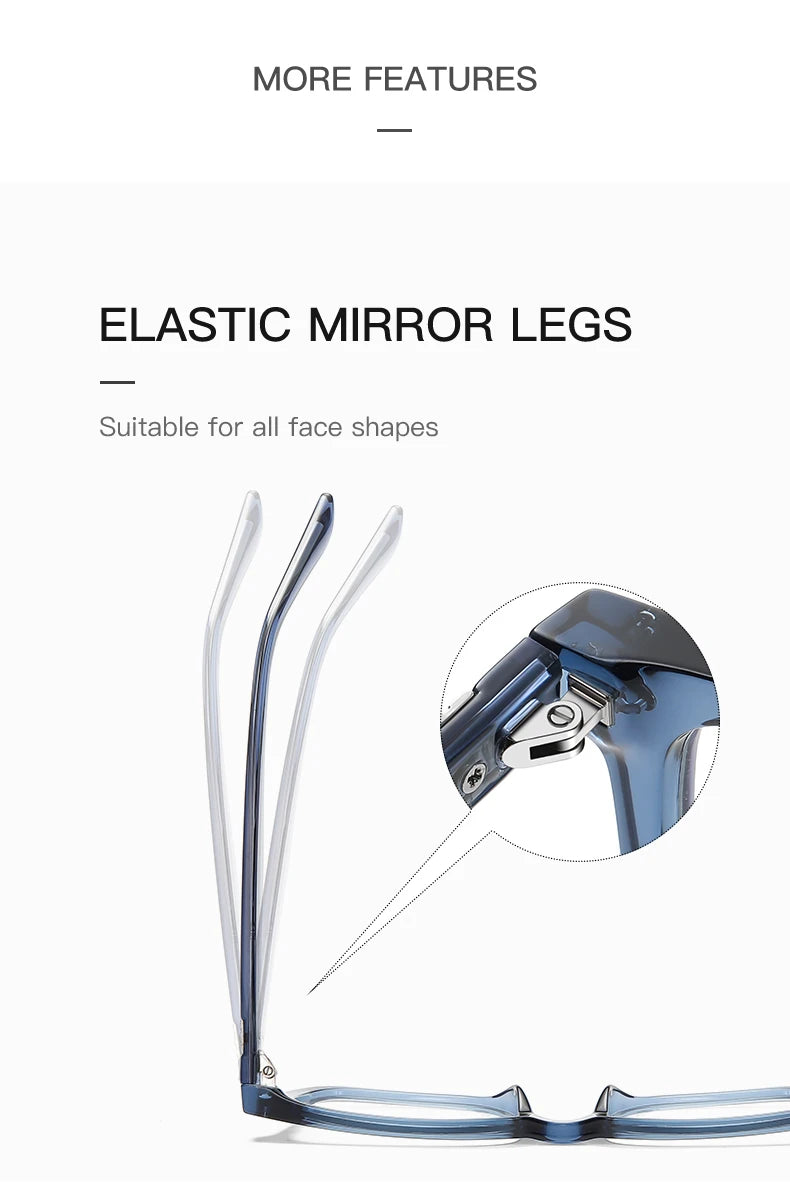 نظارات مربعة متدرجة اللون متغيرة اللون