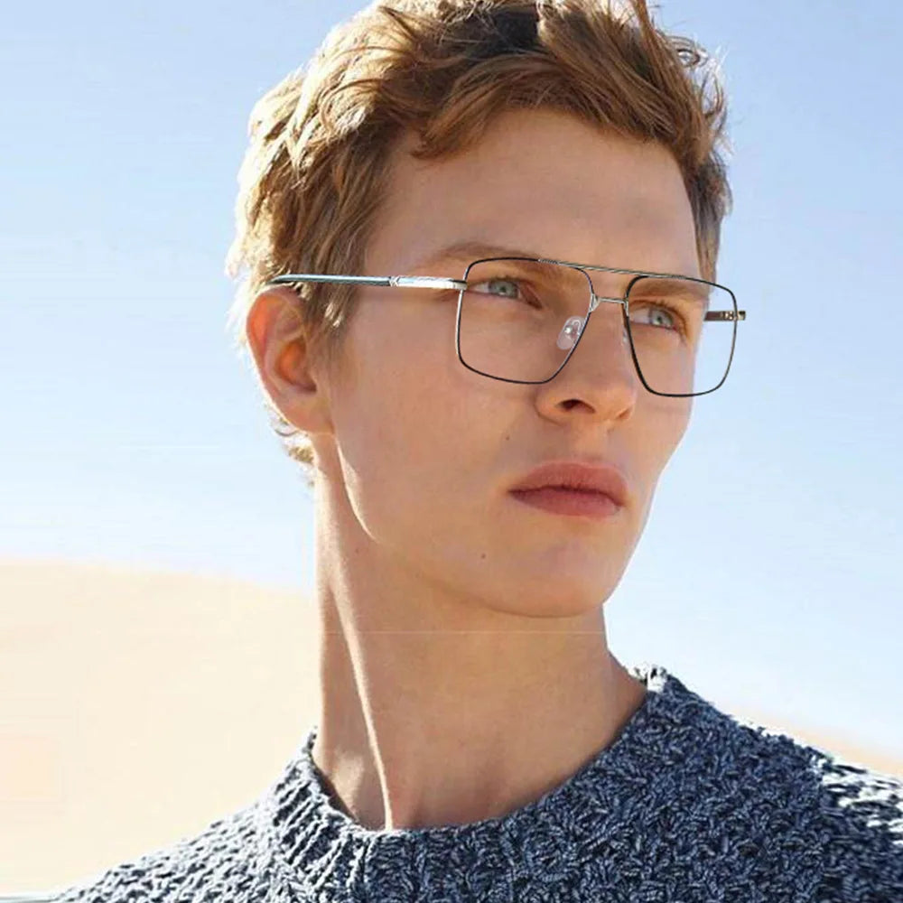 نظارات طيار مربعة الشكل لحماية العين من الضوء الأزرق