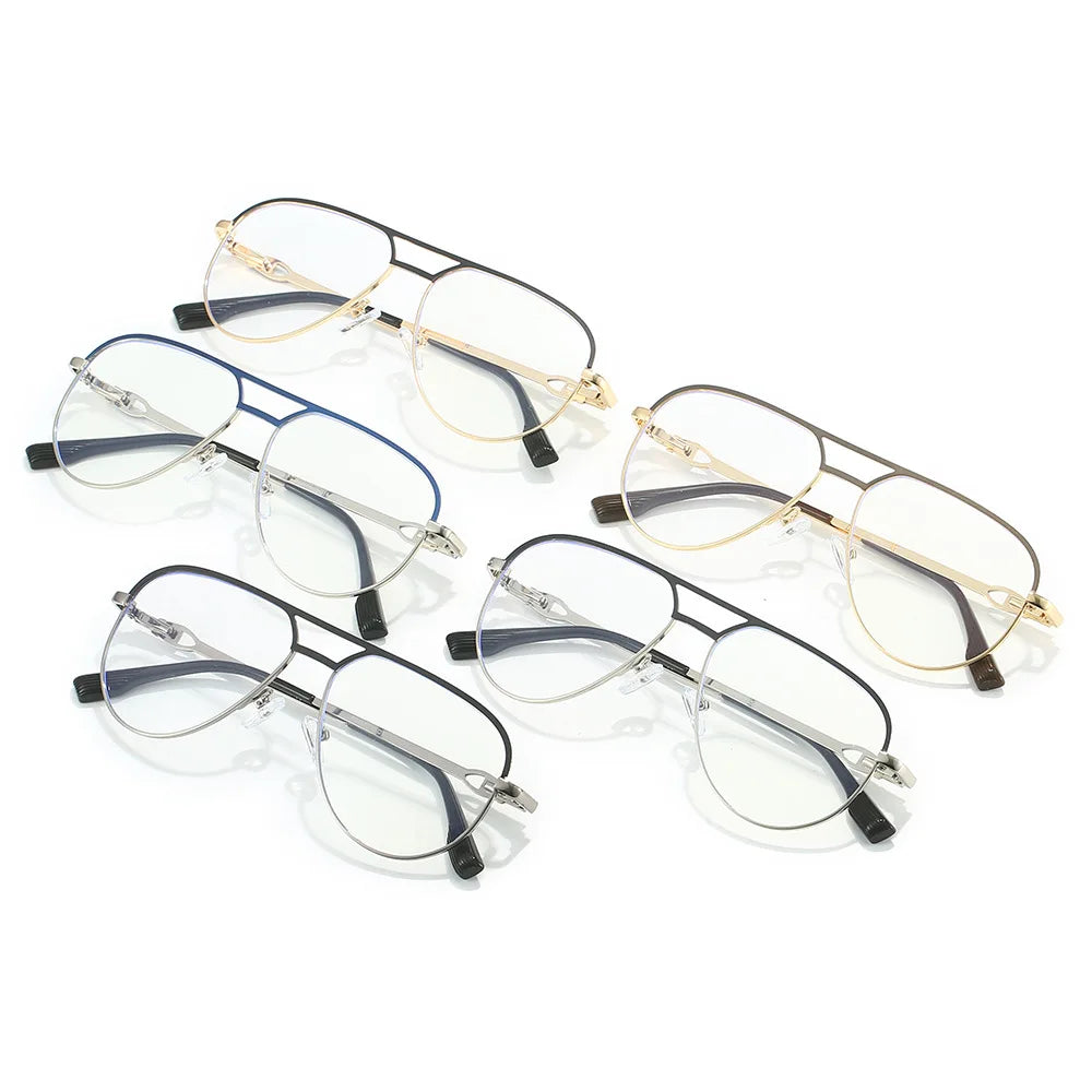 نظارات طيار دائرية متغيرة اللون للضوء الأزرق