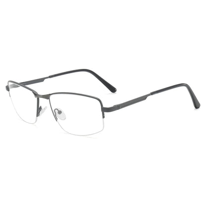 Half Rimless Photochromic Blue Light Glasses