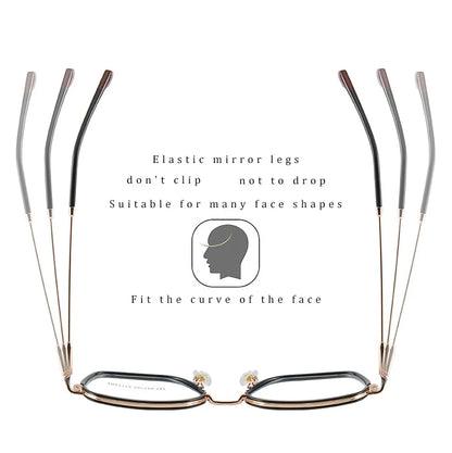 نظارات طبية مربعة معدنية متعددة البؤر