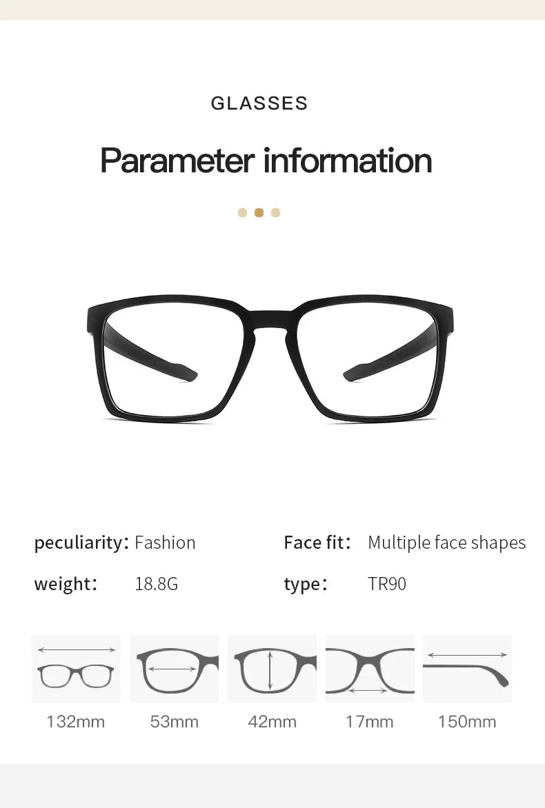نظارات رياضية مربعة متعددة البؤر تقدمية متعددة البؤر
