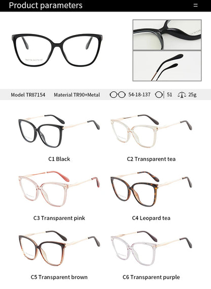 نظارات فراشة مربعة يدوية الصنع