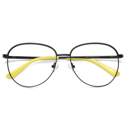 Fashion Round Metal Photochromic Prescription Glasses