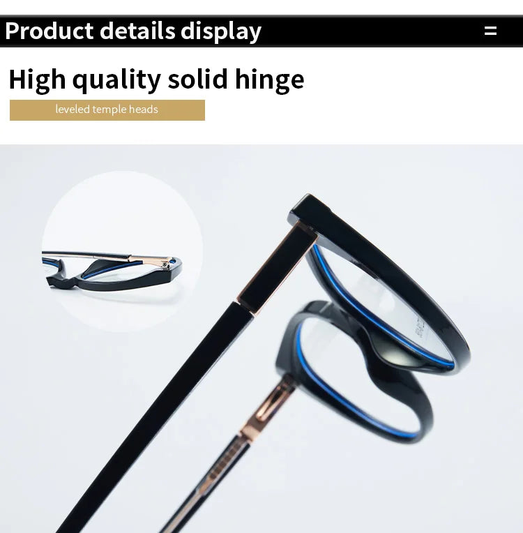 نظارات طبية متدرجة مصنوعة يدويًا من الأسيتات بتصميم عين القطة