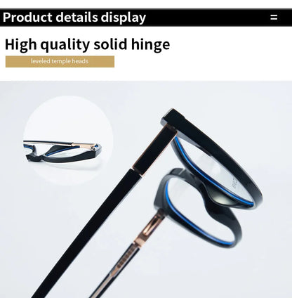 نظارات طبية متدرجة مصنوعة يدويًا من الأسيتات بتصميم عين القطة