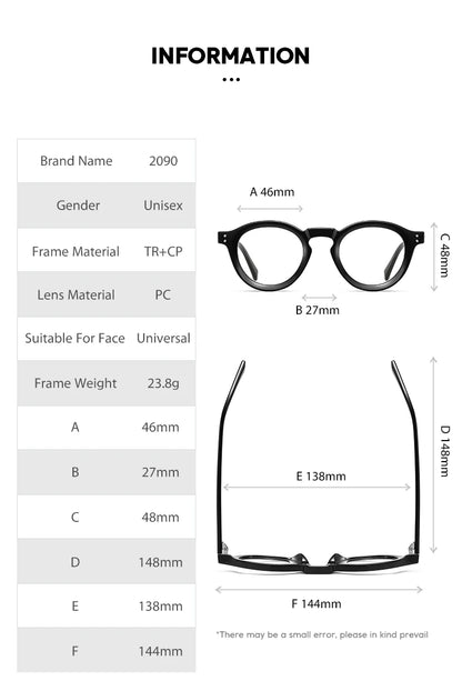 Classic Round Progressive Prescription Glasses