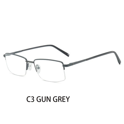 نظارات نصف إطار مستطيلة الشكل متعددة البؤر