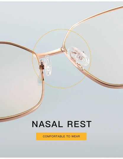 Cat Eye Metal Progressive Photochromic Glasses