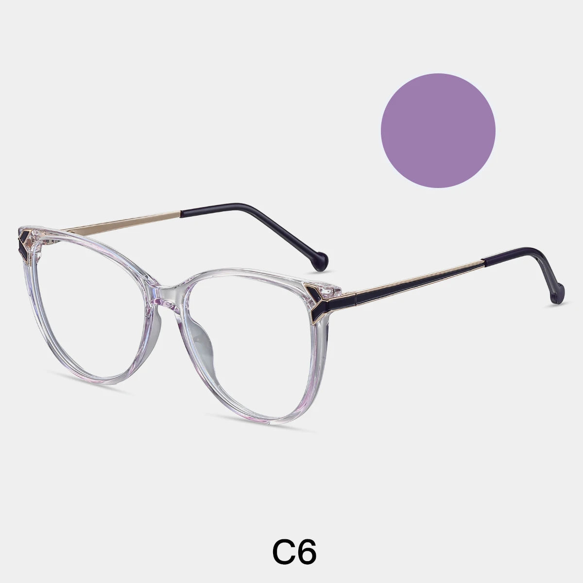 نظارات واقية من الضوء الأزرق على شكل فراشة مربعة