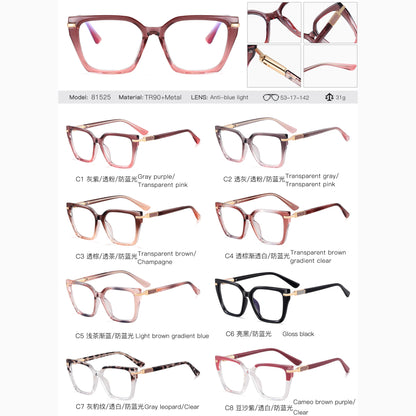 نظارات فراشة خفيفة الوزن متعددة الألوان متغيرة اللون