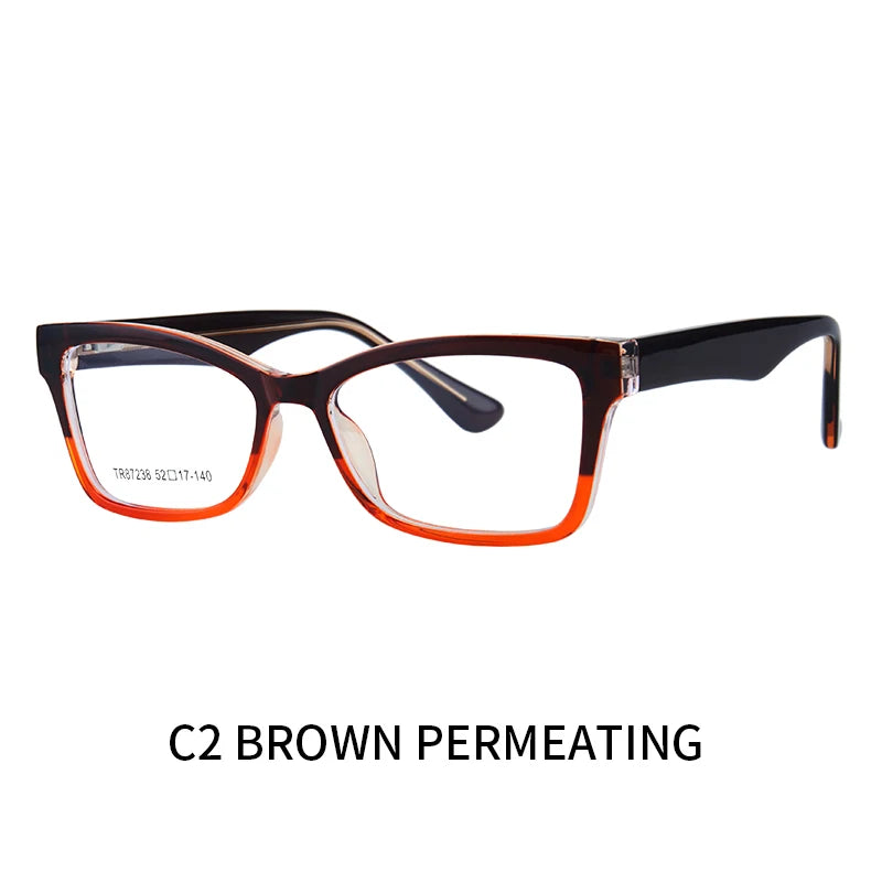 نظارات فوتوكرومية مربعة الشكل ذات تصميم ريترو متدرج