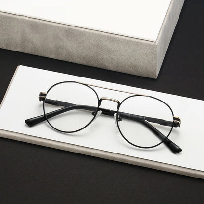 نظارات دائرية عتيقة اللون متغيرة اللون