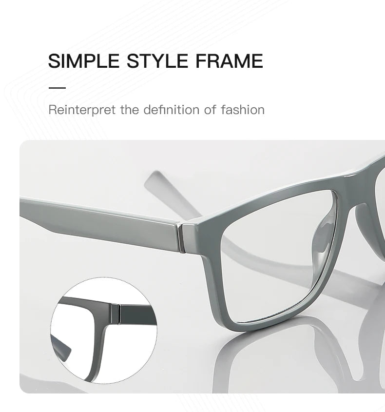 Square Photochromic Progressive Sunglasses Glasses