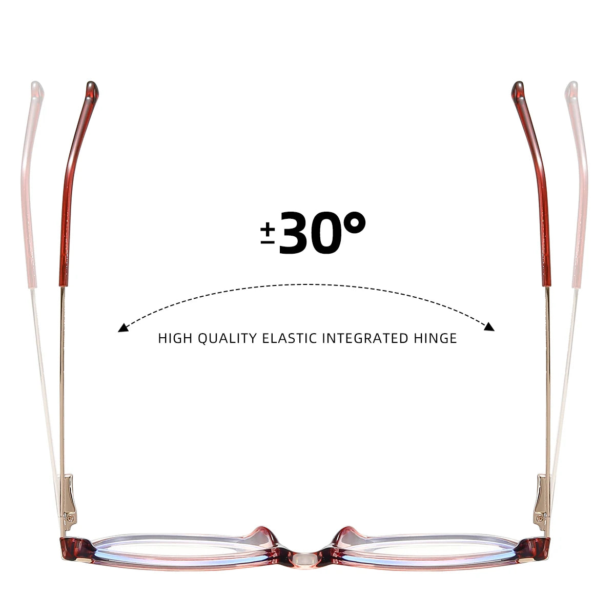 نظارات واقية من الضوء الأزرق على شكل فراشة مربعة