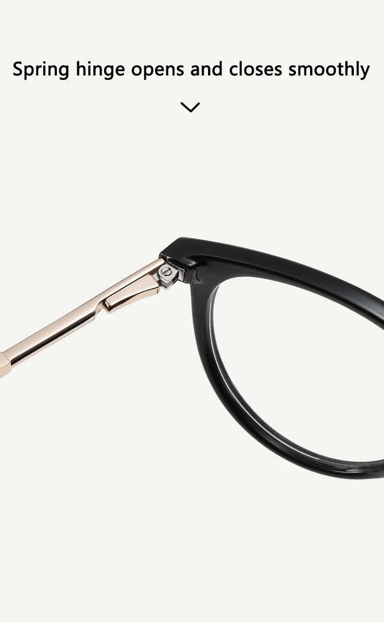 نظارات حماية من الضوء الأزرق دائرية الشكل مصنوعة من الأسيتات، مصممة لحماية من الضوء الأزرق التدريجي.