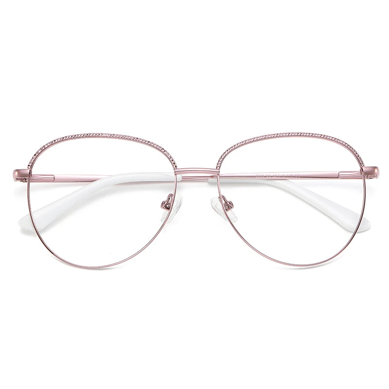 Fashion Round Metal Photochromic Prescription Glasses