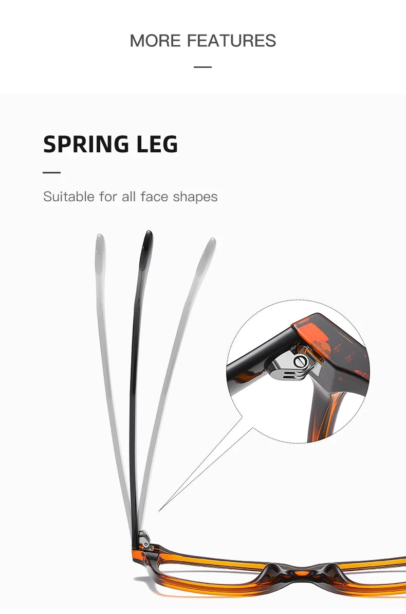 نظارات طبية مربعة متغيرة اللون للاستخدام اليومي