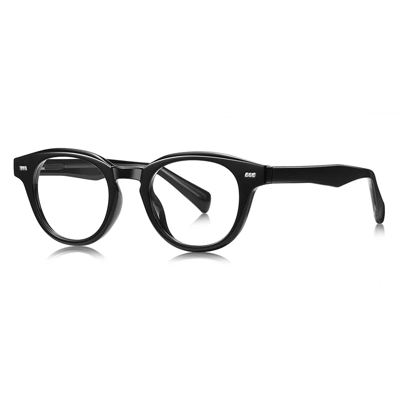 نظارات طبية بيضاوية الشكل ذات عدسات متغيرة اللون على الطراز الكوري