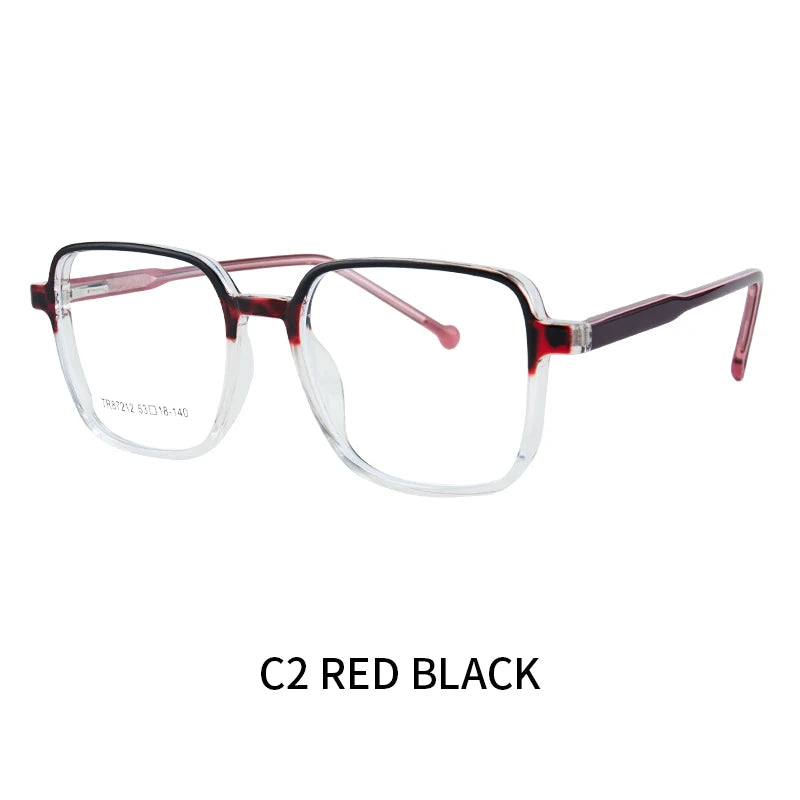 نظارات طبية مربعة يدوية الصنع لعلاج قصر النظر