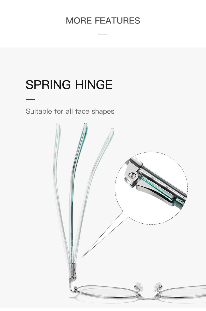 نظارات معدنية دائرية متدرجة اللون متغيرة اللون