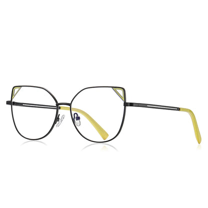 Cat Eye Metal Photochromic Myopia Glasses