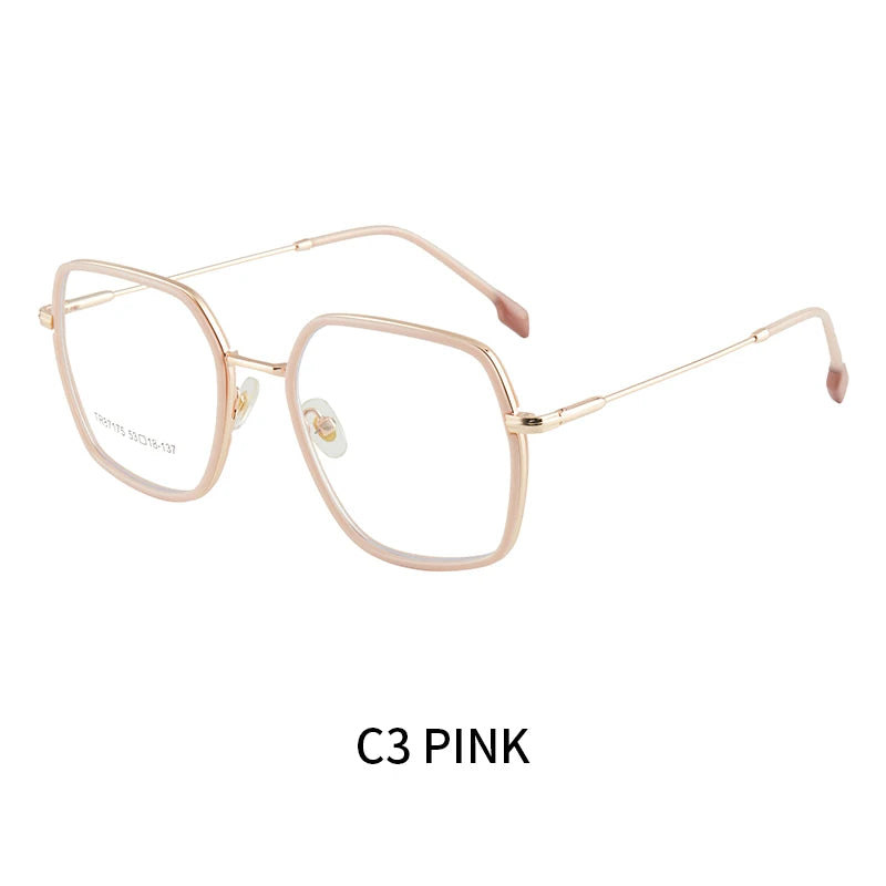 نظارات طبية مربعة معدنية متعددة البؤر