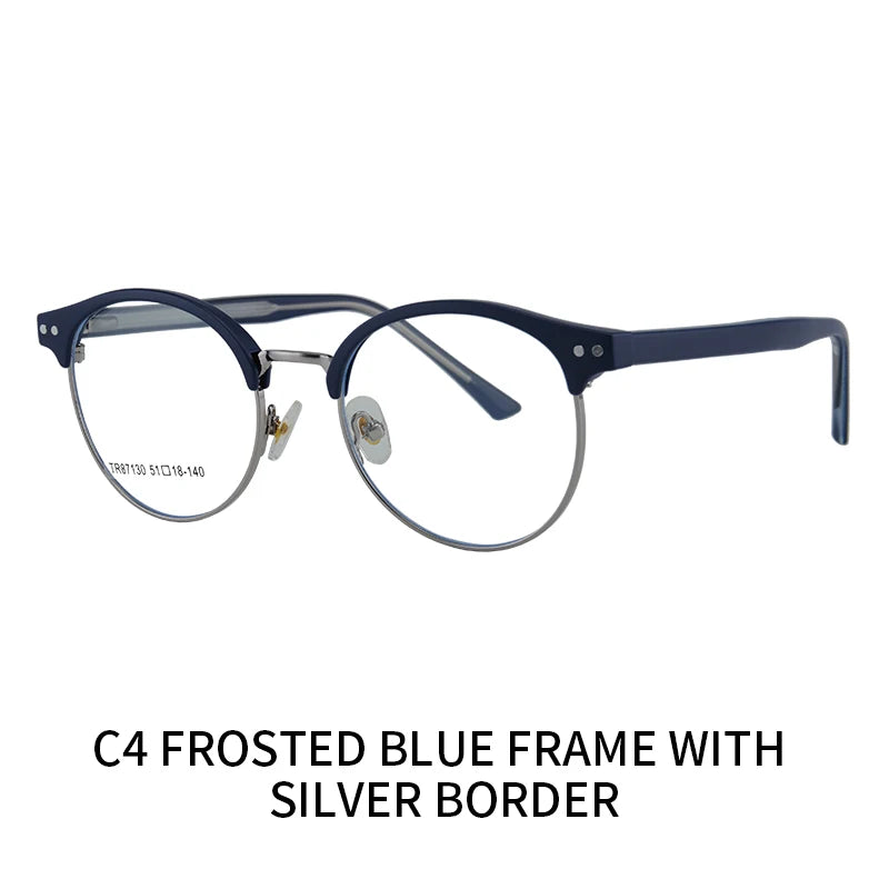 نظارات عمل دائرية خفيفة الوزن بتصميم كلاسيكي، مناسبة للمسافات الطويلة.