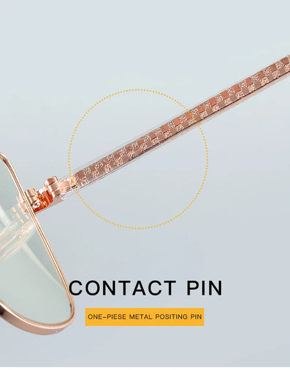 Cat Eye Metal Progressive Photochromic Glasses