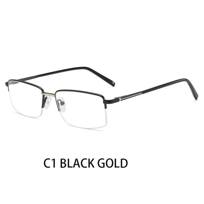 نظارات نصف إطار مستطيلة الشكل متعددة البؤر