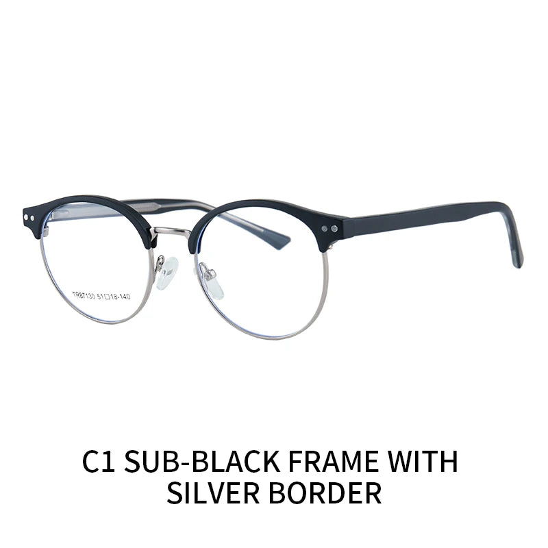 نظارات عمل دائرية خفيفة الوزن بتصميم كلاسيكي، مناسبة للمسافات الطويلة.