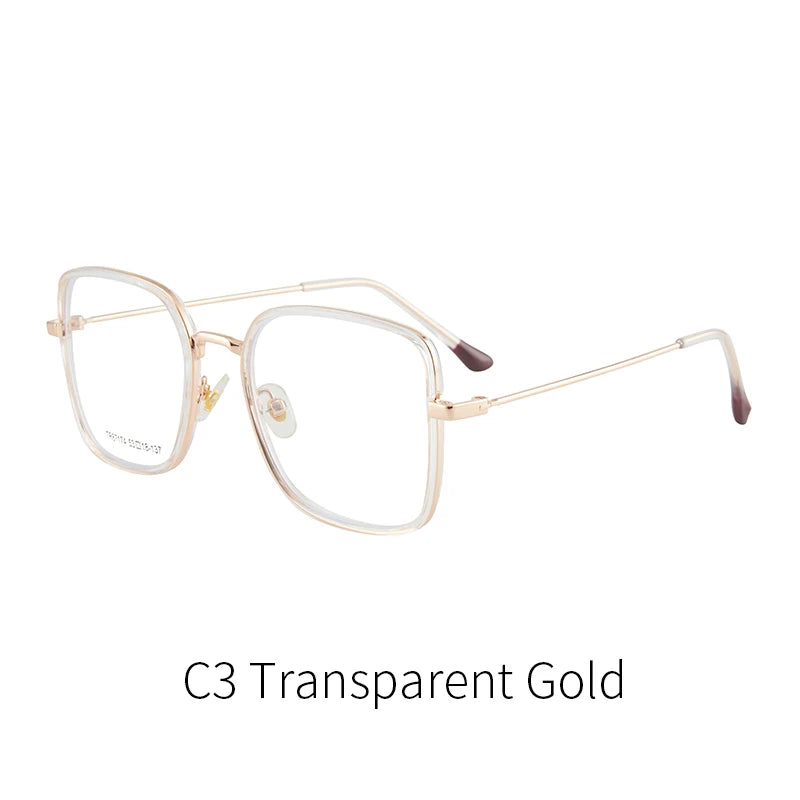 نظارات متعددة الأضلاع متدرجة اللون حساسة للضوء الأزرق