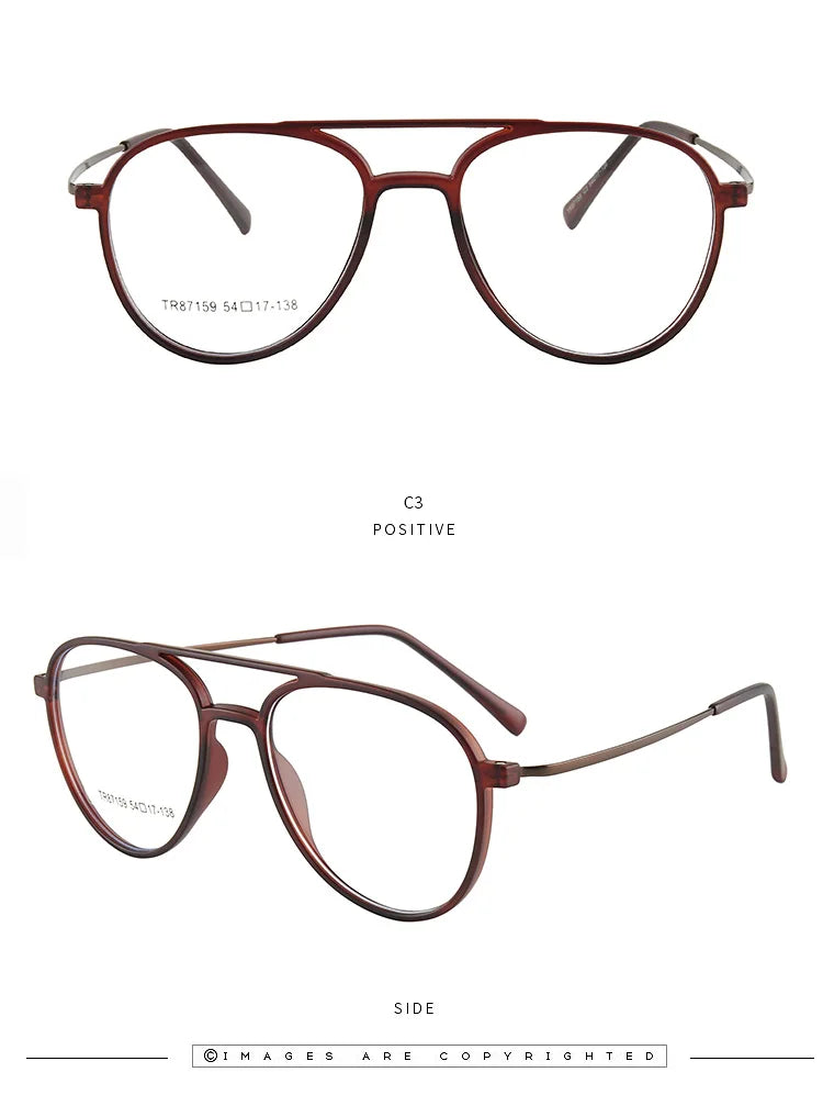 Photochromic Aviator Progressive Acetate Glasses