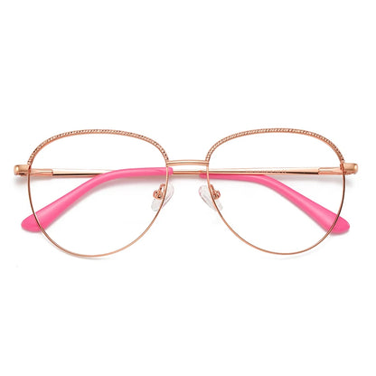 Fashion Round Metal Photochromic Prescription Glasses