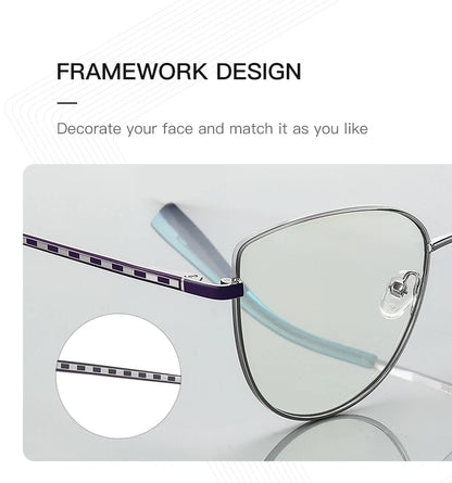 Cat Eye Square Photochromic Glasses